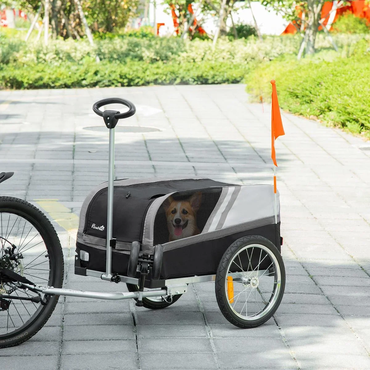 Hundeanhänger, Fahrradanhänger 130 cm x 64 cm x 92 cm - 1
