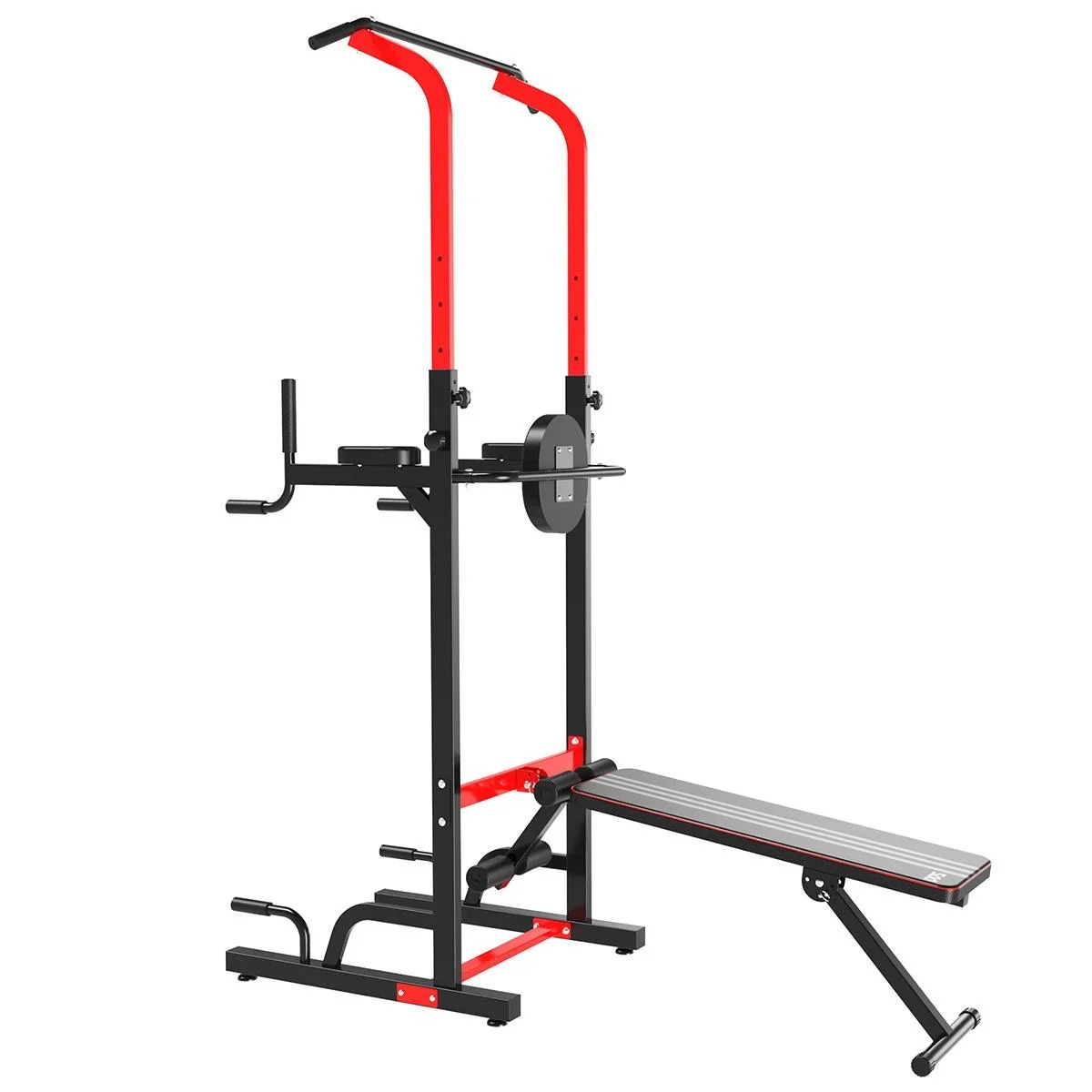 Power Tower Dip Station Büro Fitnesscenter multifunktionale Kraftstation höhenverstellbar täglich Training klappbar Rück - 1