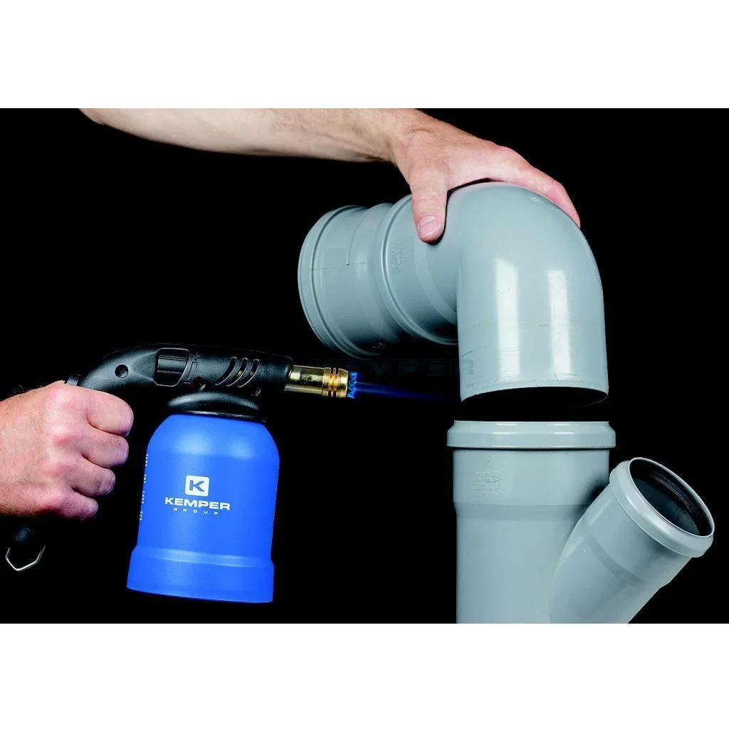 BBQ-Handgasbrenner mit Piezofeuerzeug inkl. Gaskanister - 0