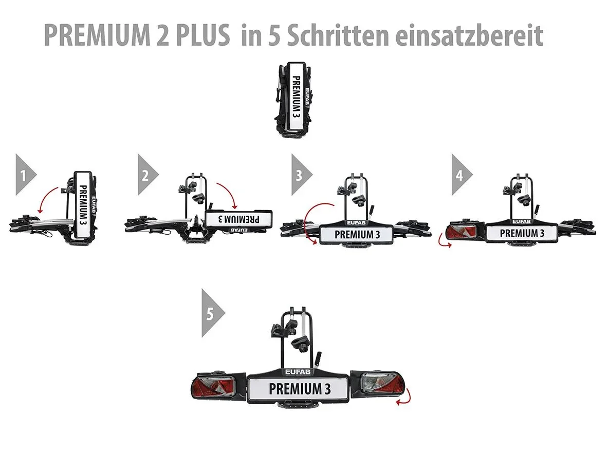 Fahrradträger Premium III für Anhängerkupplung - 4