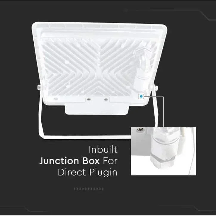 VT-158S LED-Flutlicht mit Sensor - 50W - 4000 Lm - 6500K - Weiß - 4