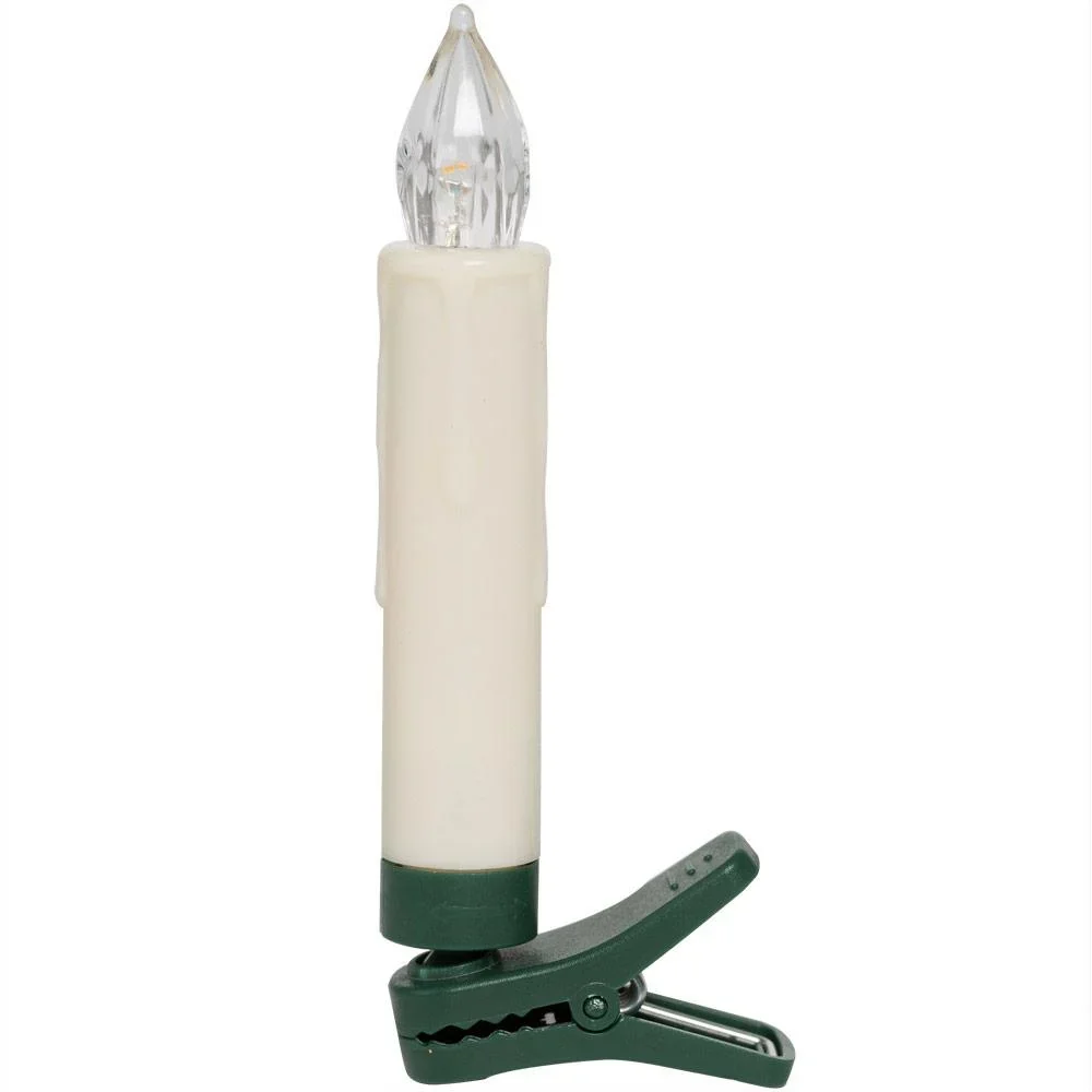 LED-Weihnachtsbaumkerzen 20 Stück Weihnachtsbaumbeleuchtung - Warmweiß - inkl. Fernbedienung mit Timer und 20 Batterien - 1