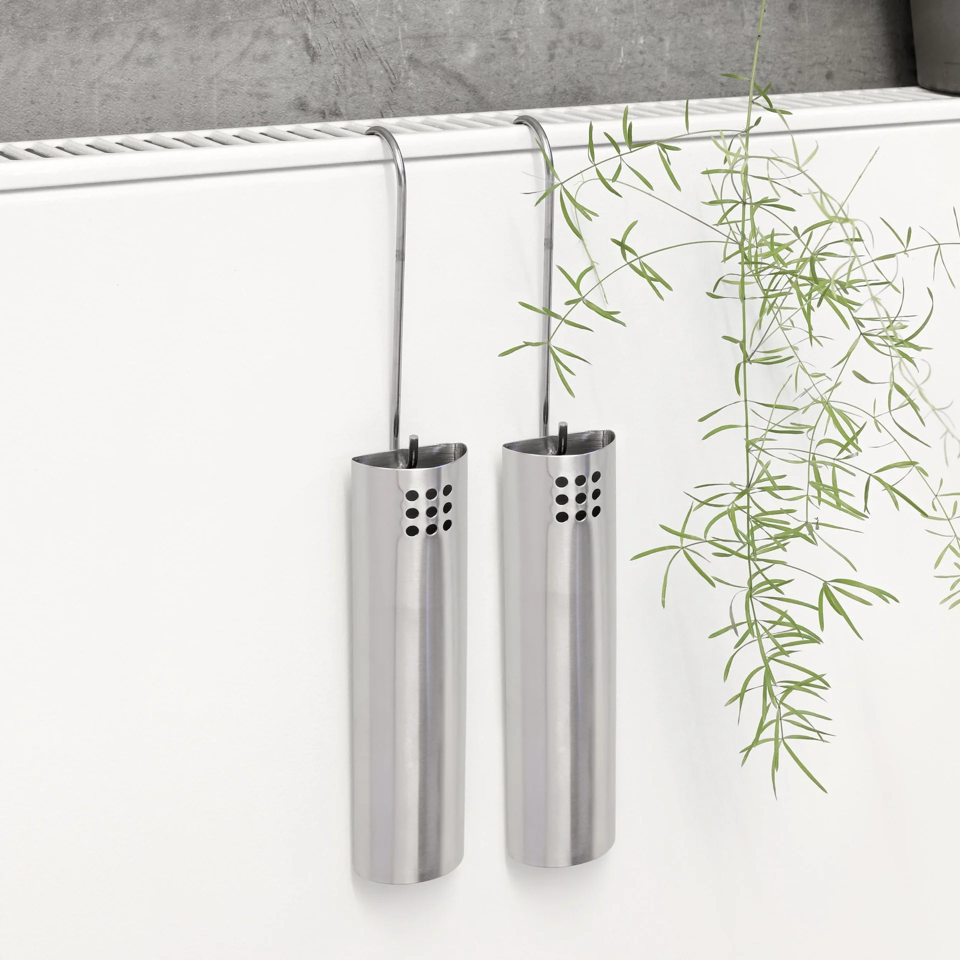 Luftbefeuchter 2er Set für Heizkörper, aus Edelstahl - 0