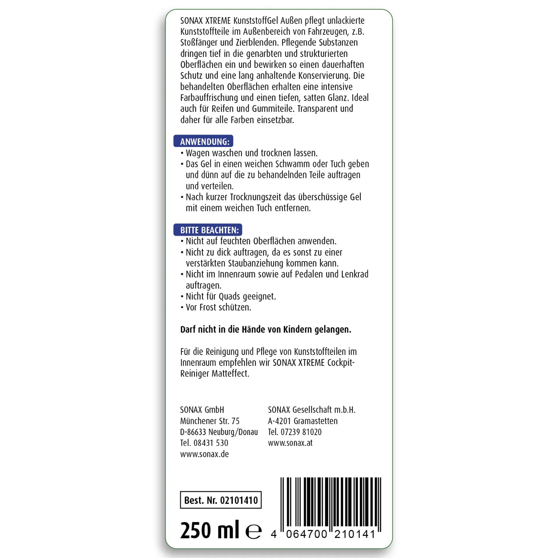 XTREME Kunststoffgel Außen 250 ml - 2