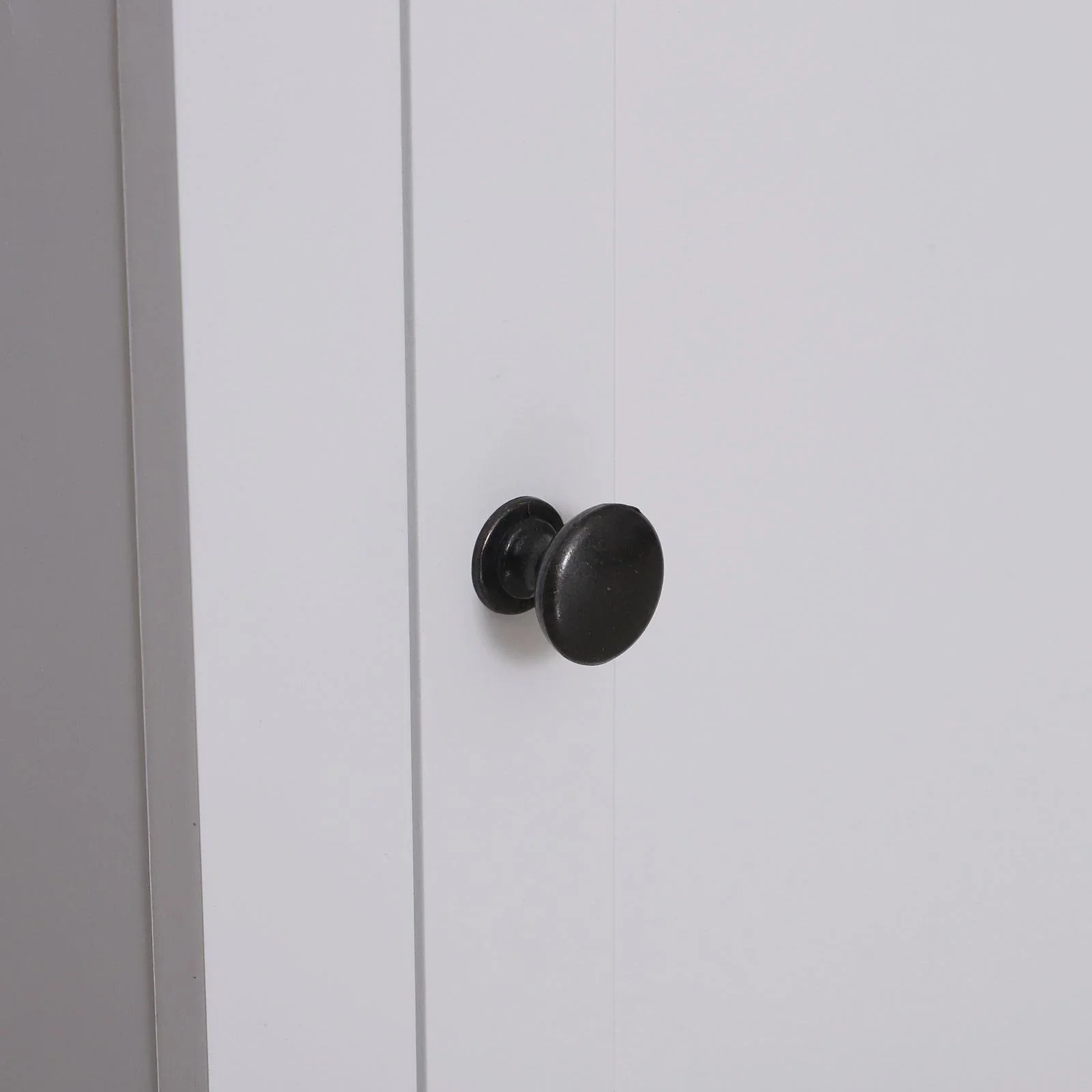 Badschrank Badmöbel Badezimmerschrnak Wandschrank 3 x Fach Holz Weiß 40 x 30 x 90 cm - 1