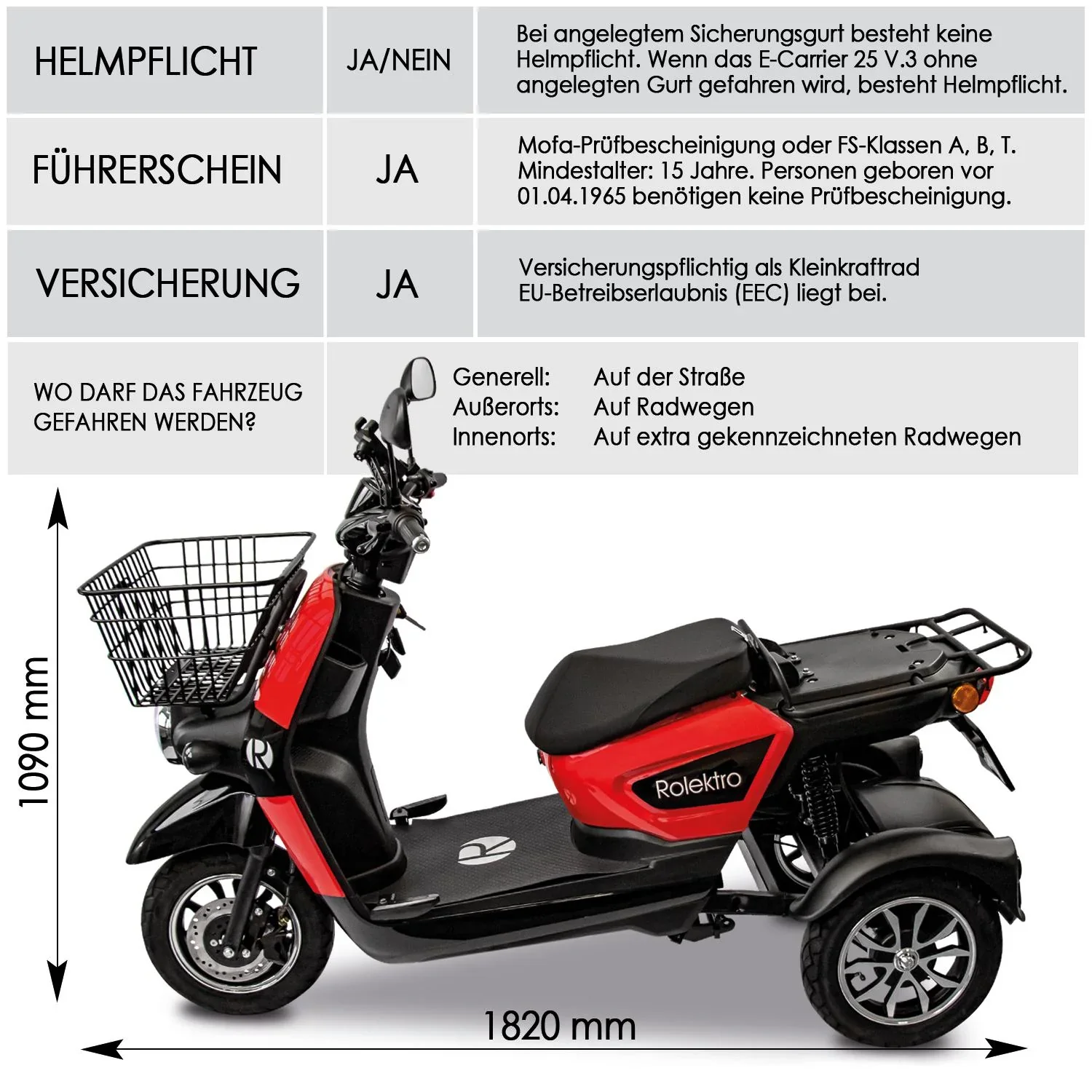 E-Carrier 25 V.3 - mit Gepäckträger - 0