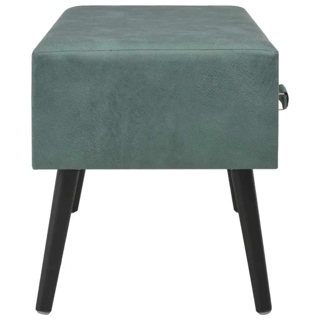 Couchtisch 80x40x46 cm Kunstleder meer-grün - 3