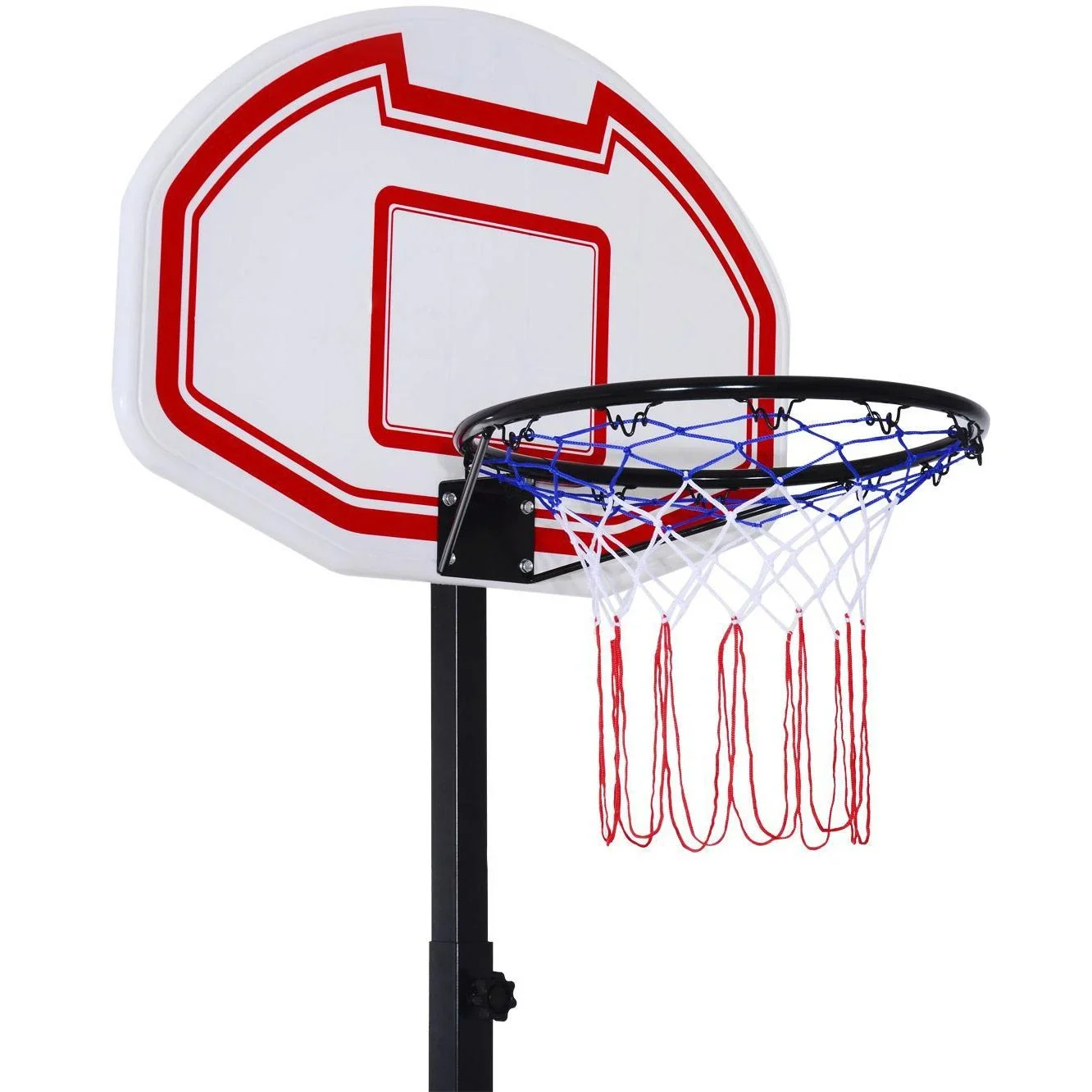 Kinder Basketballkorb mit Ständer höhenverstellbar 205-250cm - 0