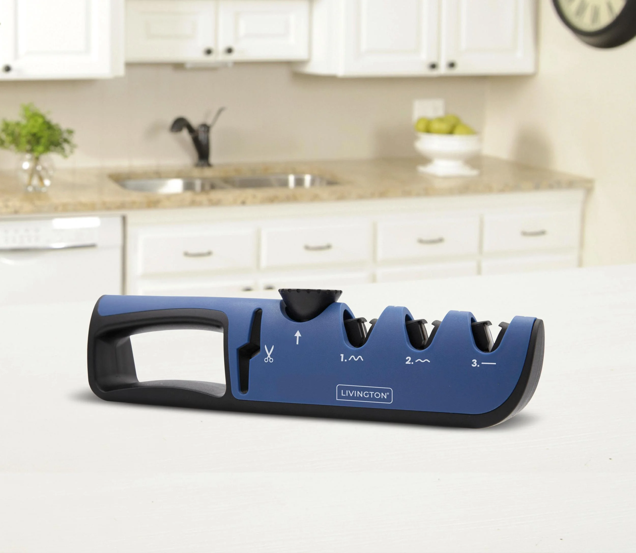 3 in 1 Messerschärfer "Blade Star", Messerschleifer mit Schärfwinkel-Regler - 3