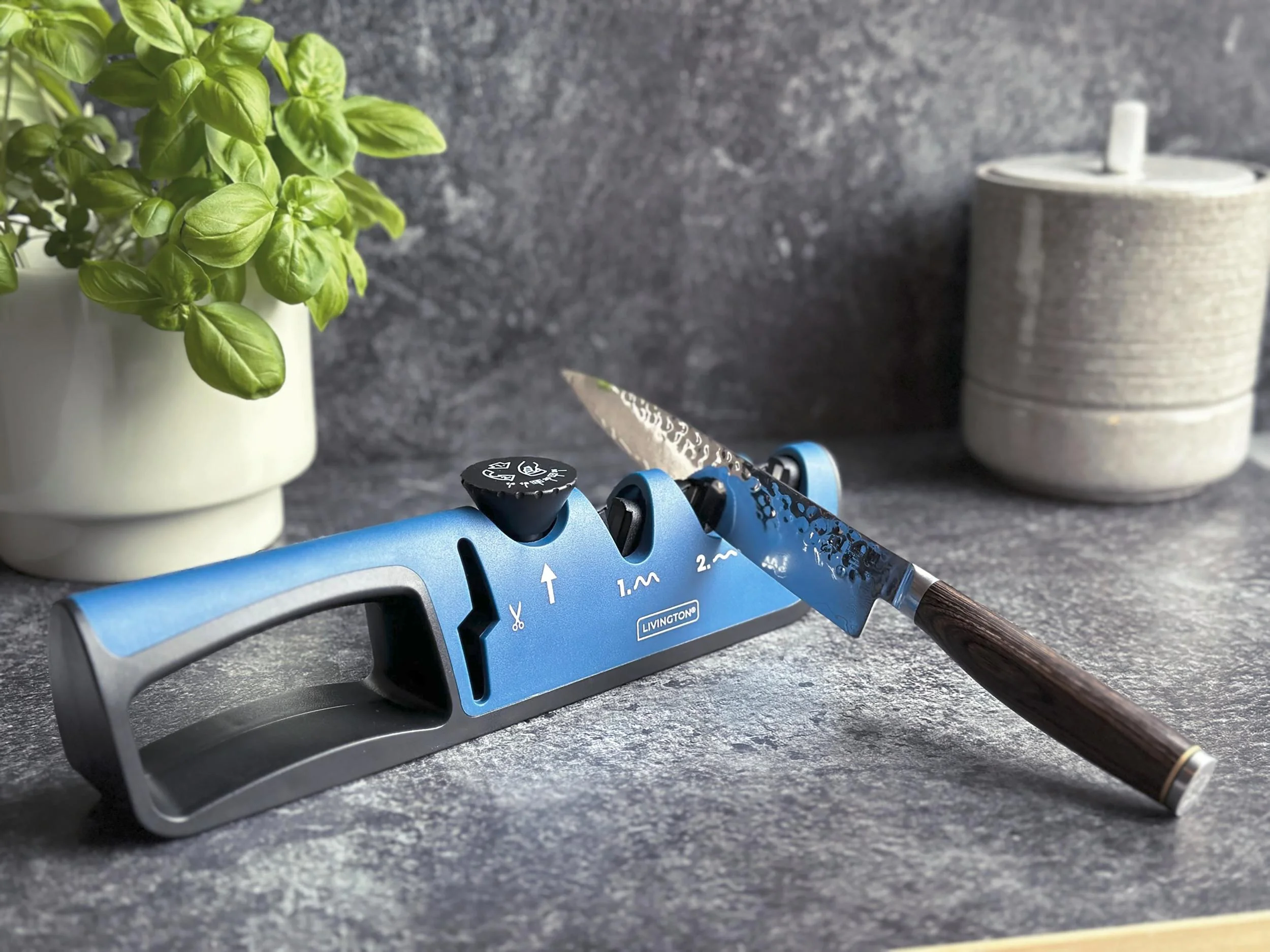 3 in 1 Messerschärfer "Blade Star", Messerschleifer mit Schärfwinkel-Regler - 5