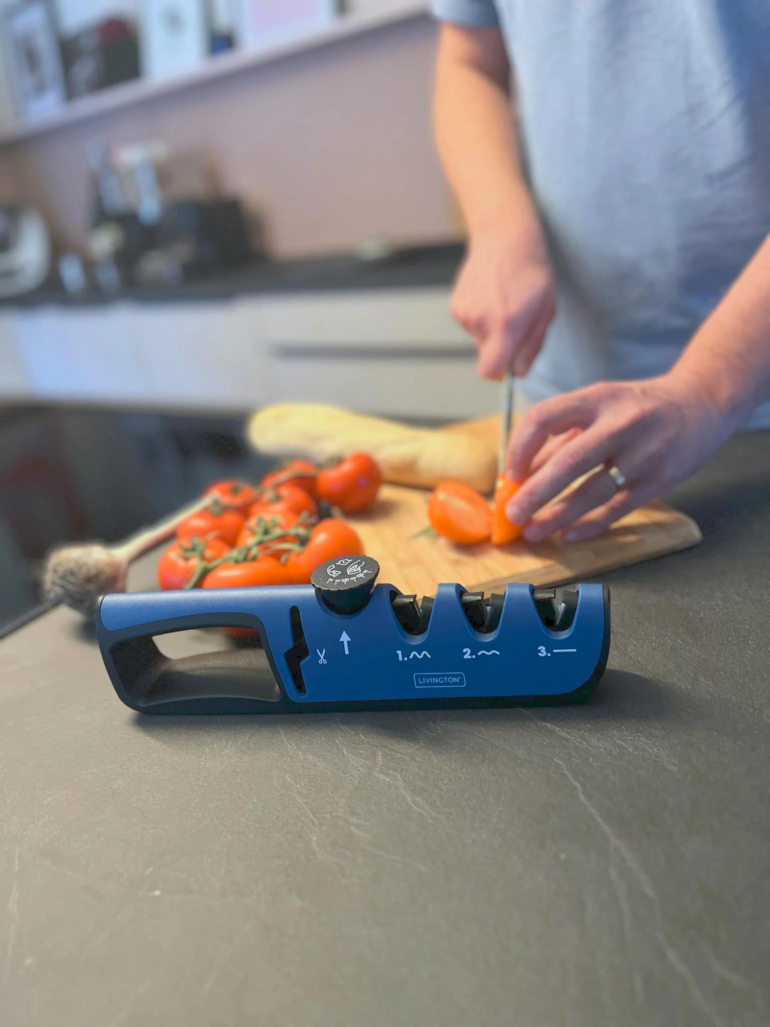 3 in 1 Messerschärfer "Blade Star", Messerschleifer mit Schärfwinkel-Regler - 6