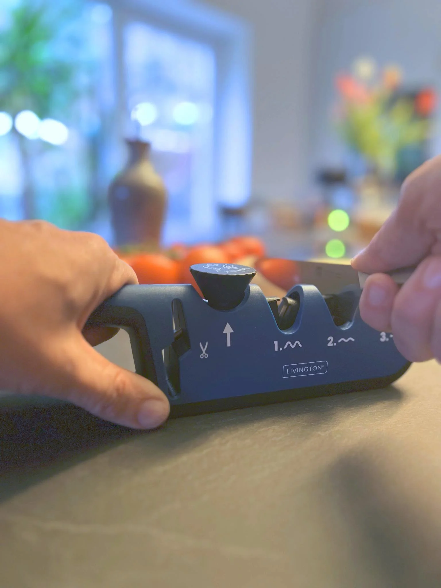 3 in 1 Messerschärfer "Blade Star", Messerschleifer mit Schärfwinkel-Regler - 8