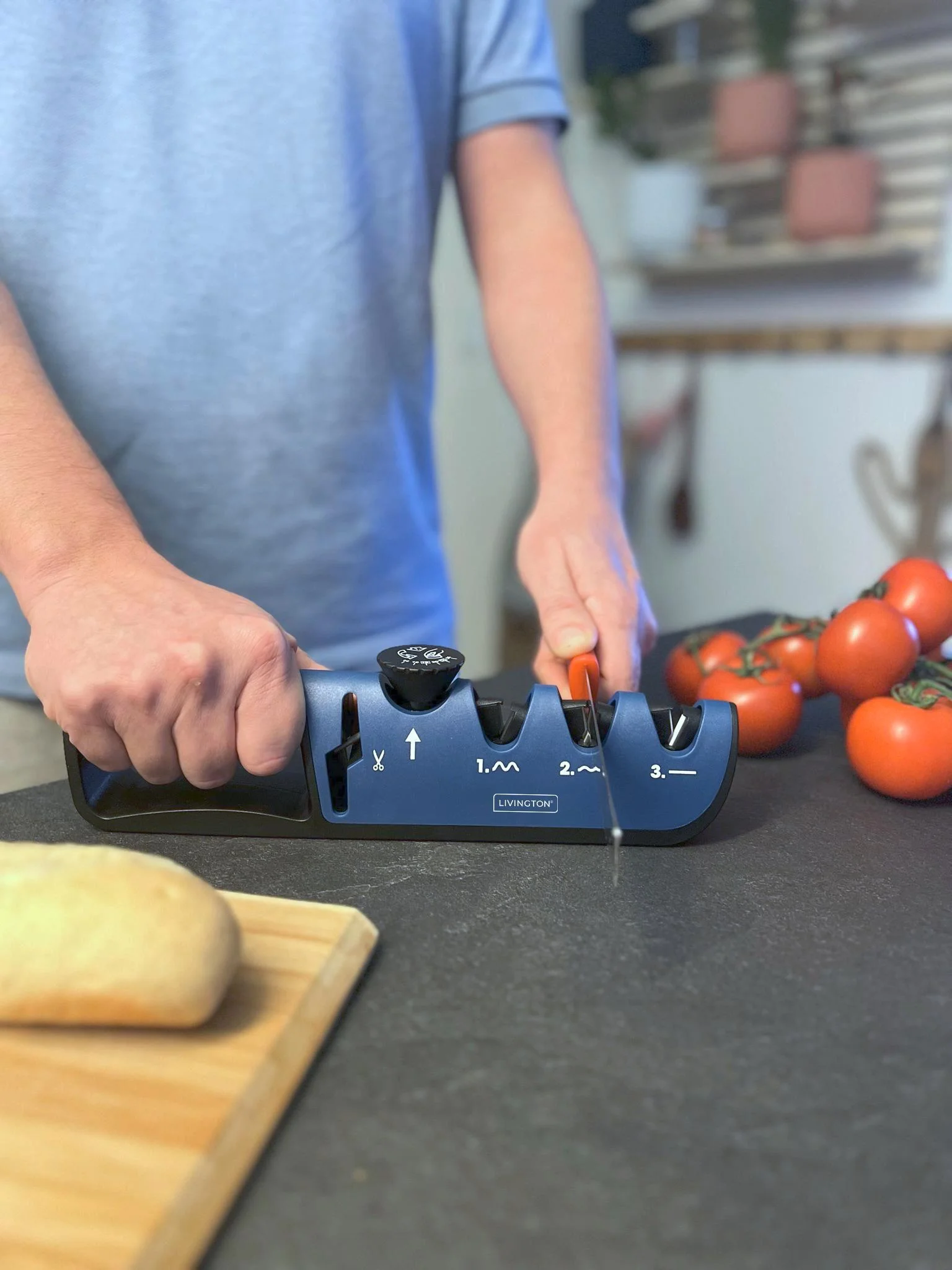 3 in 1 Messerschärfer "Blade Star", Messerschleifer mit Schärfwinkel-Regler - 9