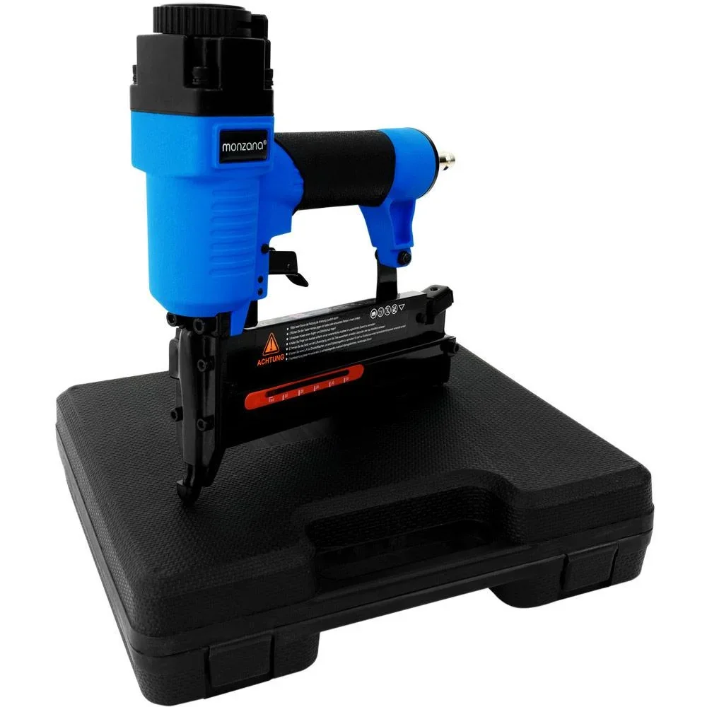 2in1 Druckluftnagler und Tacker mit Koffer + Nägel + Sechskant + Öl - 4