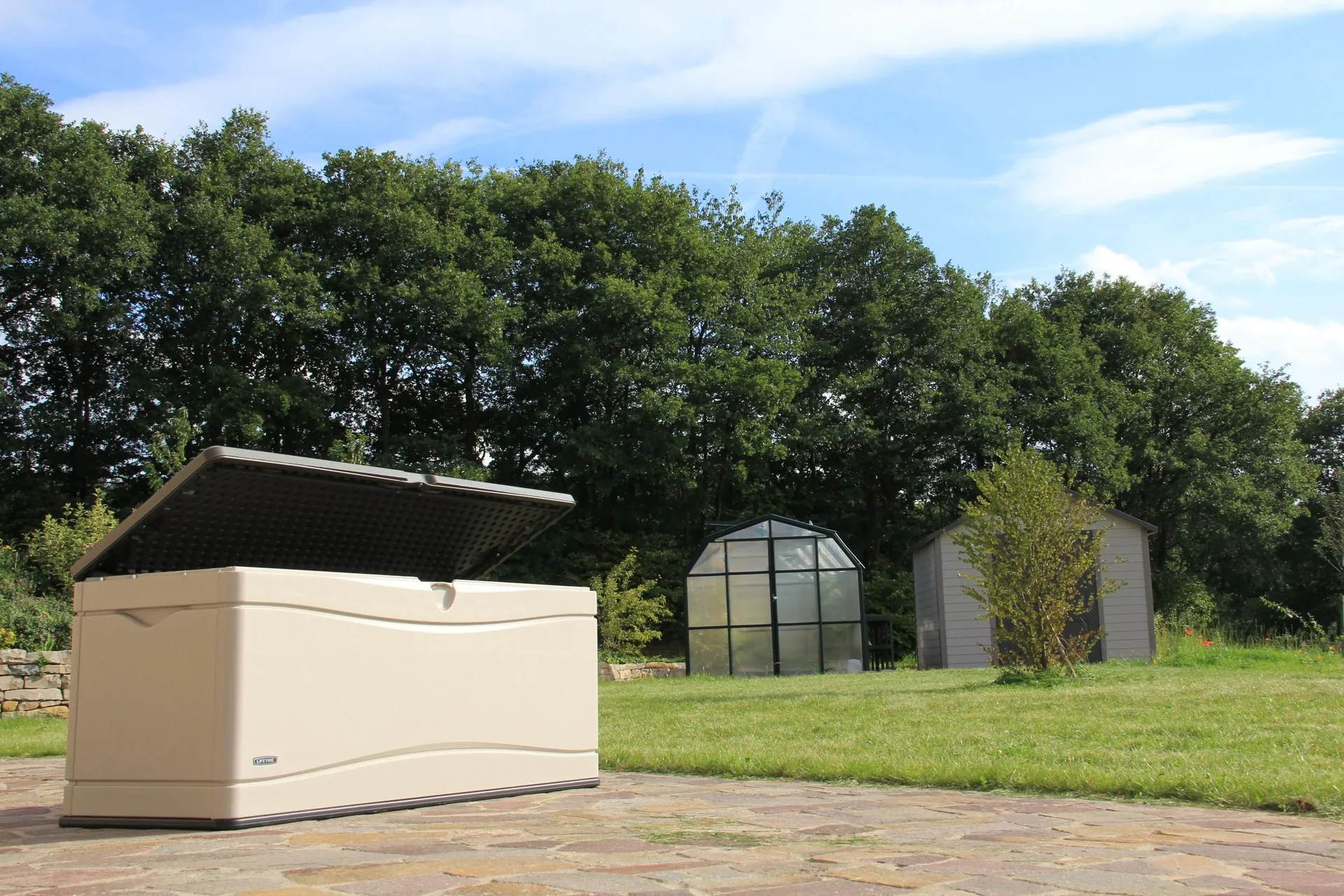 Kunststoff Kissenbox Lichtgrau 495 Liter Volumen - 7