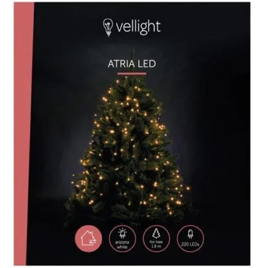 Vellight Weihnachtsbeleuchtung - für Weihnachtsbäume bis zu 180cm - 220 LEDs - Arizona Weiß - Innen & Außen - 0