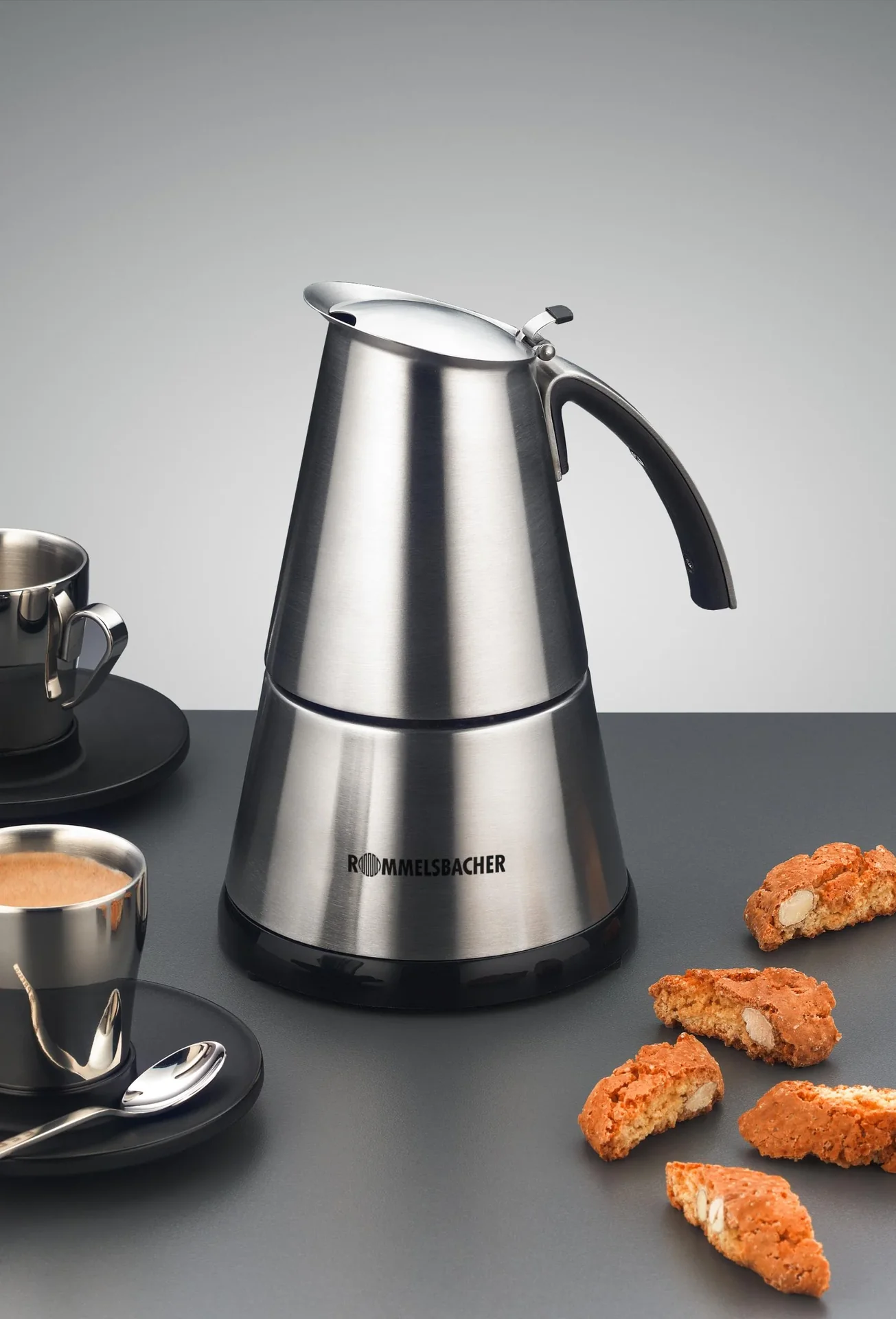 Espressokocher „EKO 364/E“, 365 Watt, Edelstahl, Silberfarben - 0