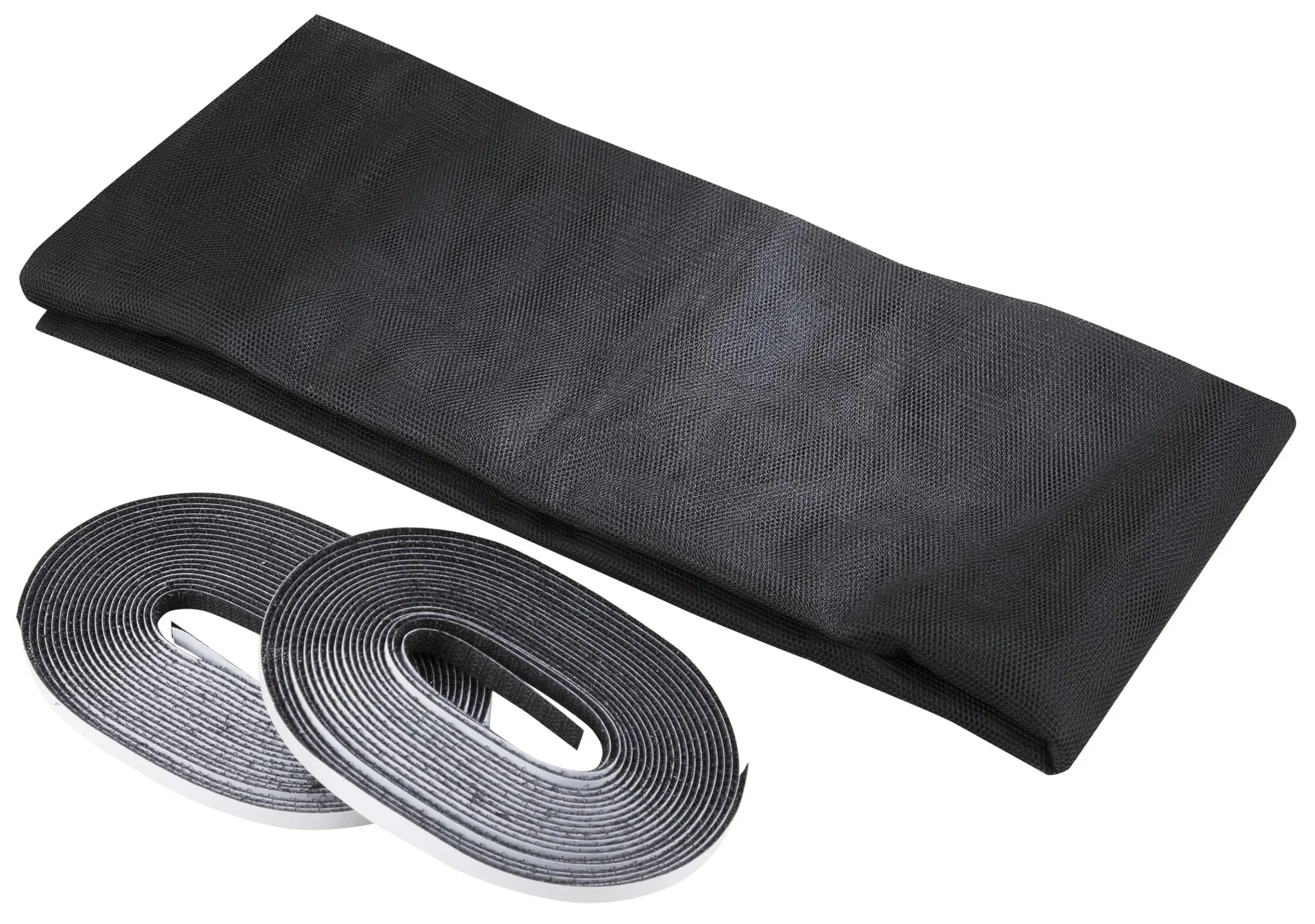 Fliegengitter 130 x 150 cm, schwarz, 2 Stück - 0