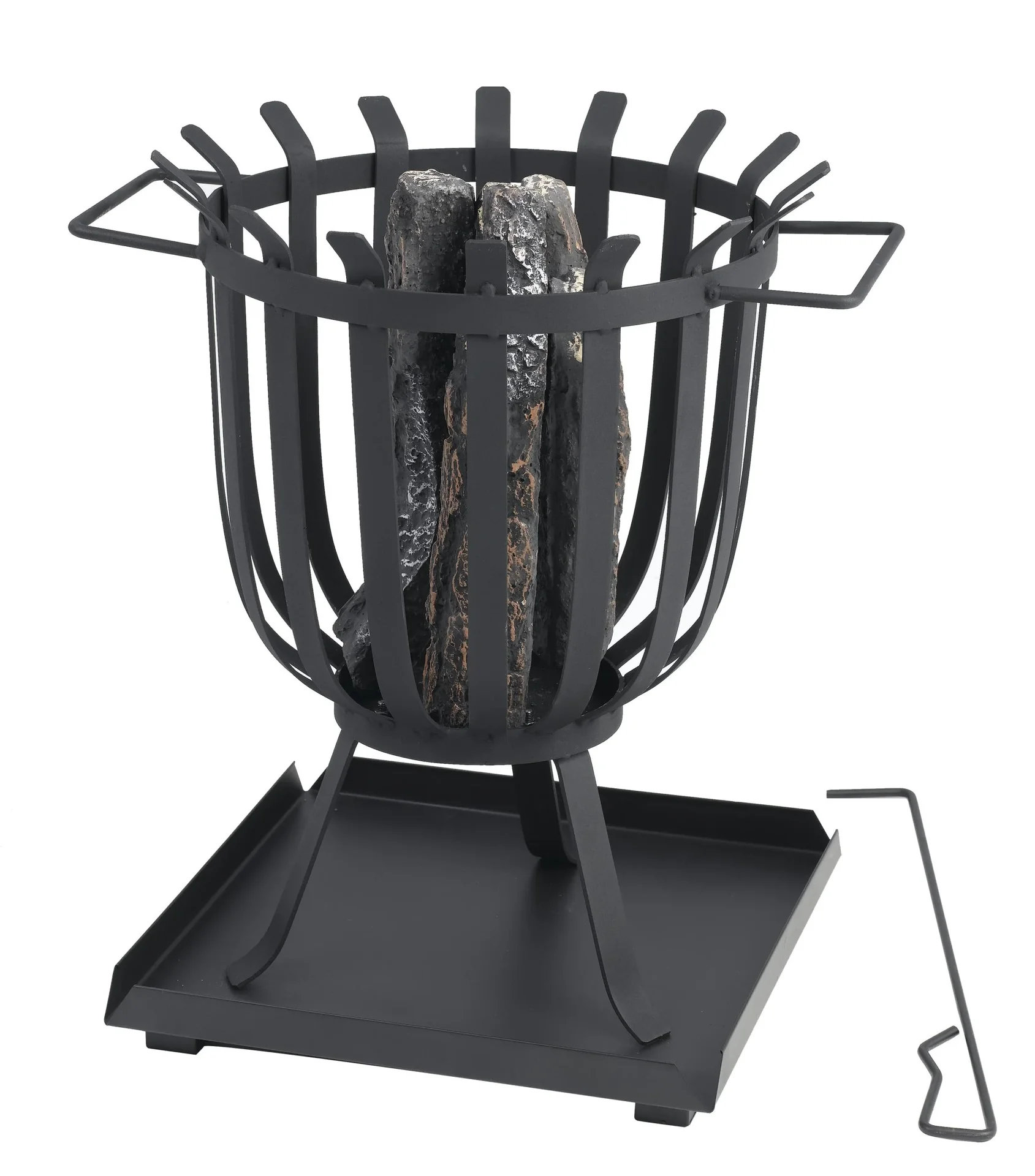 Feuerkorb "Brentwood" - ca. 36 cm Ø, schwarz - 2