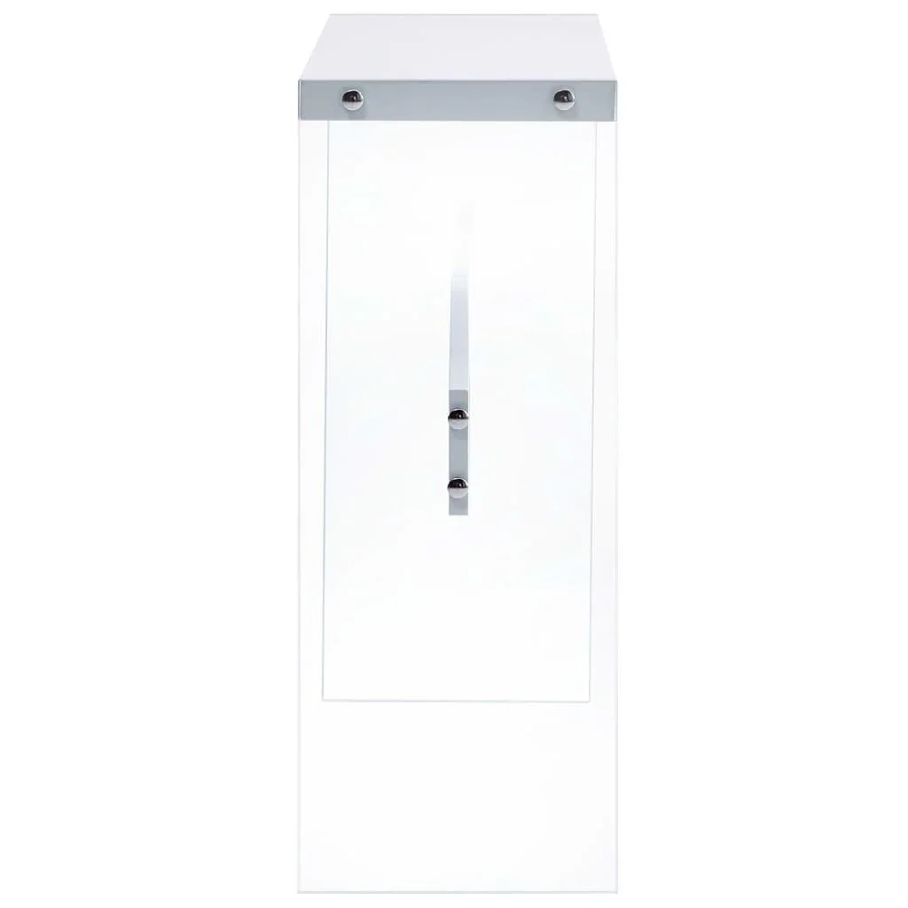 Wandtisch 82x29x75,5 cm MDF weiß - 1