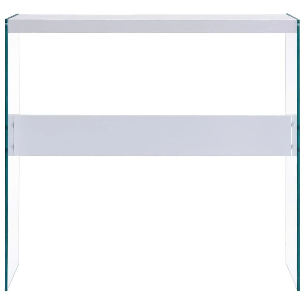 Wandtisch 82x29x75,5 cm MDF weiß - 3