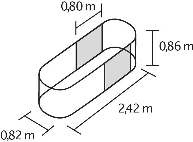 Hochbeeterweiterung Stretched 858, Farbe rubin - 1