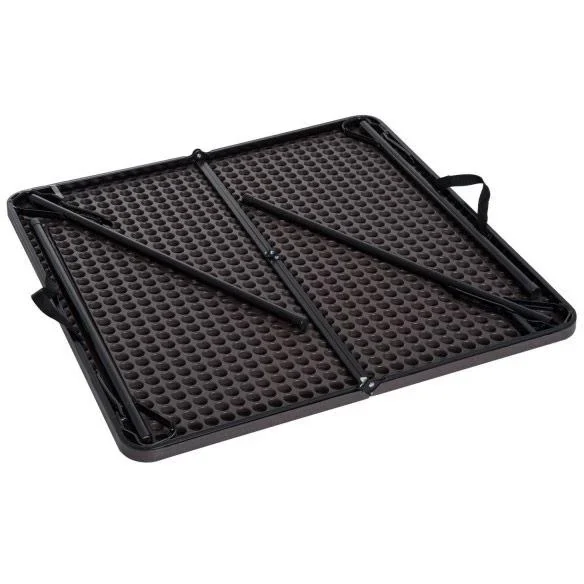 Klapptisch Campingtisch 86x86cm Metall Kaffeebraun - 2