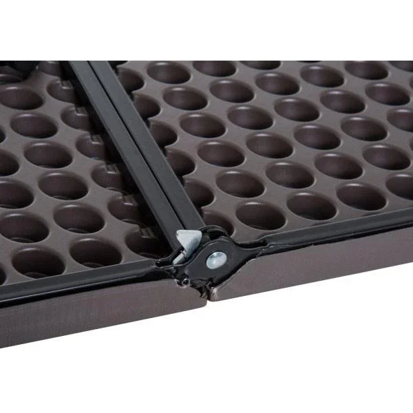 Klapptisch Campingtisch 86x86cm Metall Kaffeebraun - 4