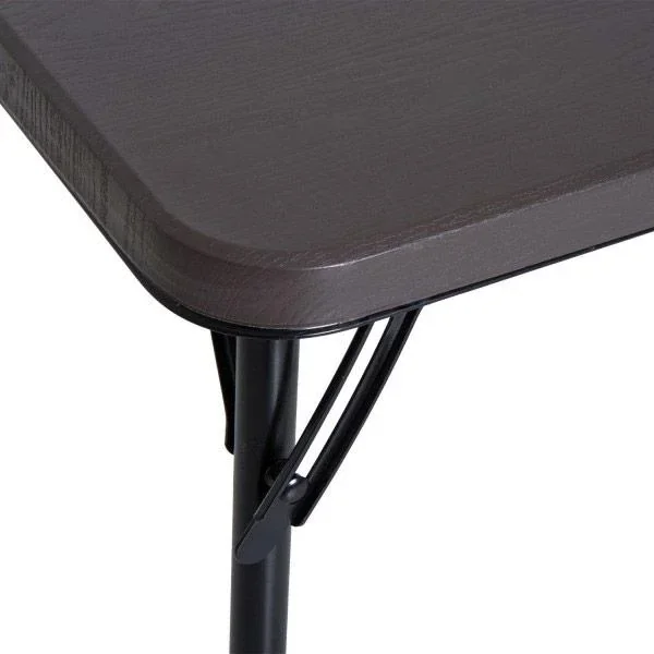 Klapptisch Campingtisch 86x86cm Metall Kaffeebraun - 5