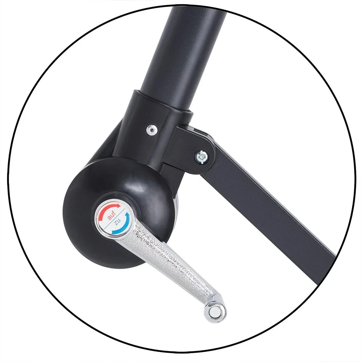 Sonnenschirm Aluminium Ø 300cm grün mit UV-Schutz 40+ - 8