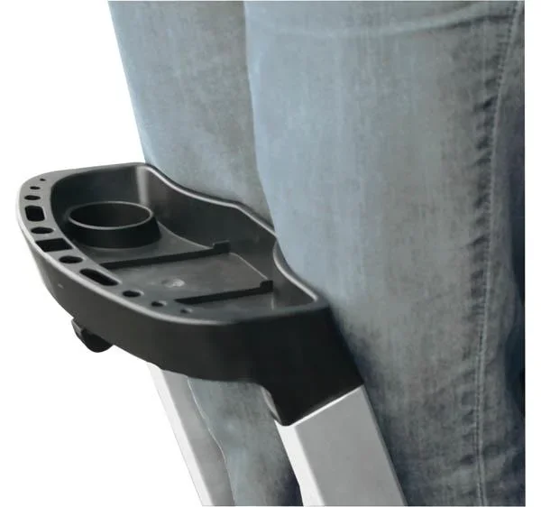 Stufen-Stehleiter Safepro (Alu) mit 2 Stufen und Sicherheitsbügel - 2