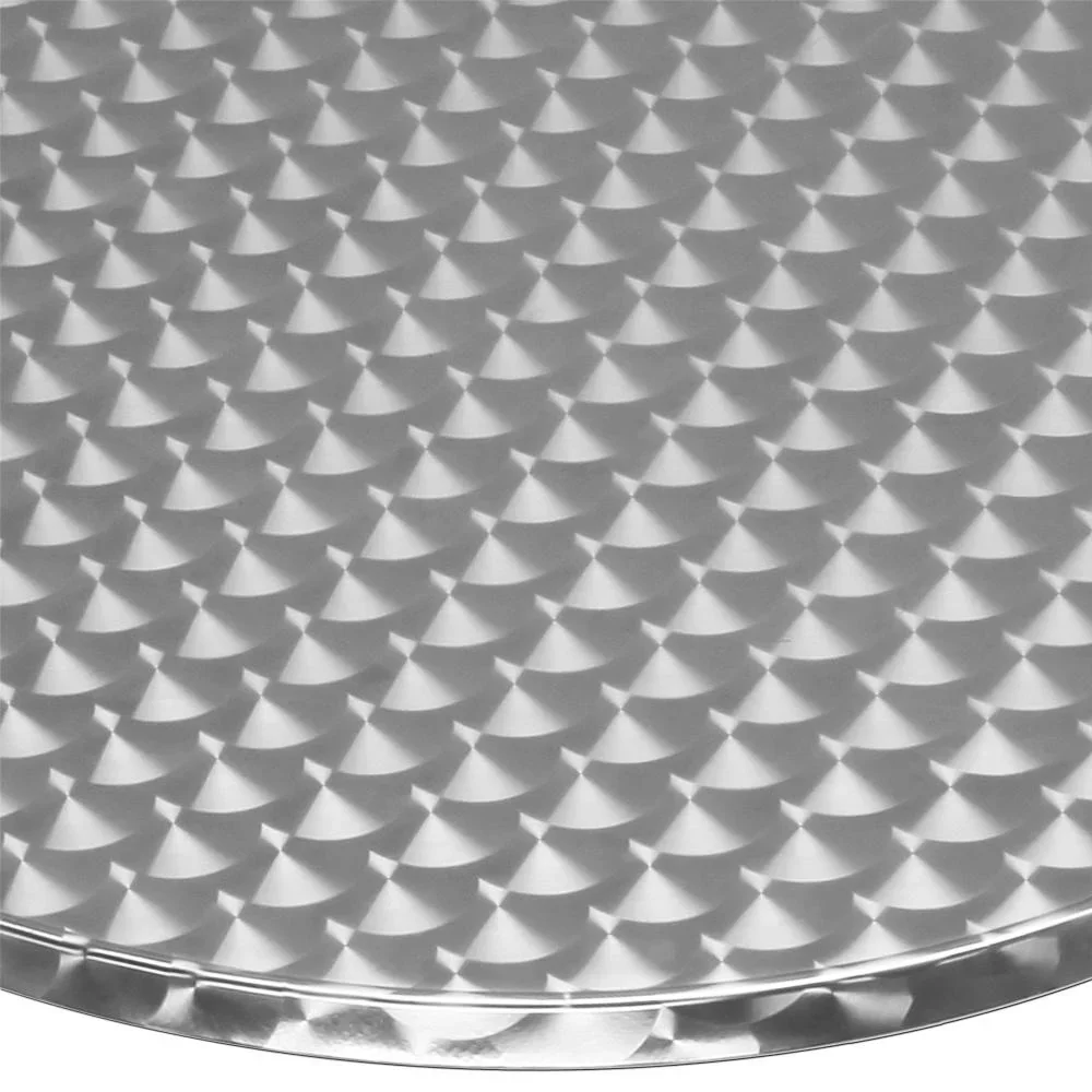 Tisch Aluminium Ø60cm in der Höhe verstellbar - 2
