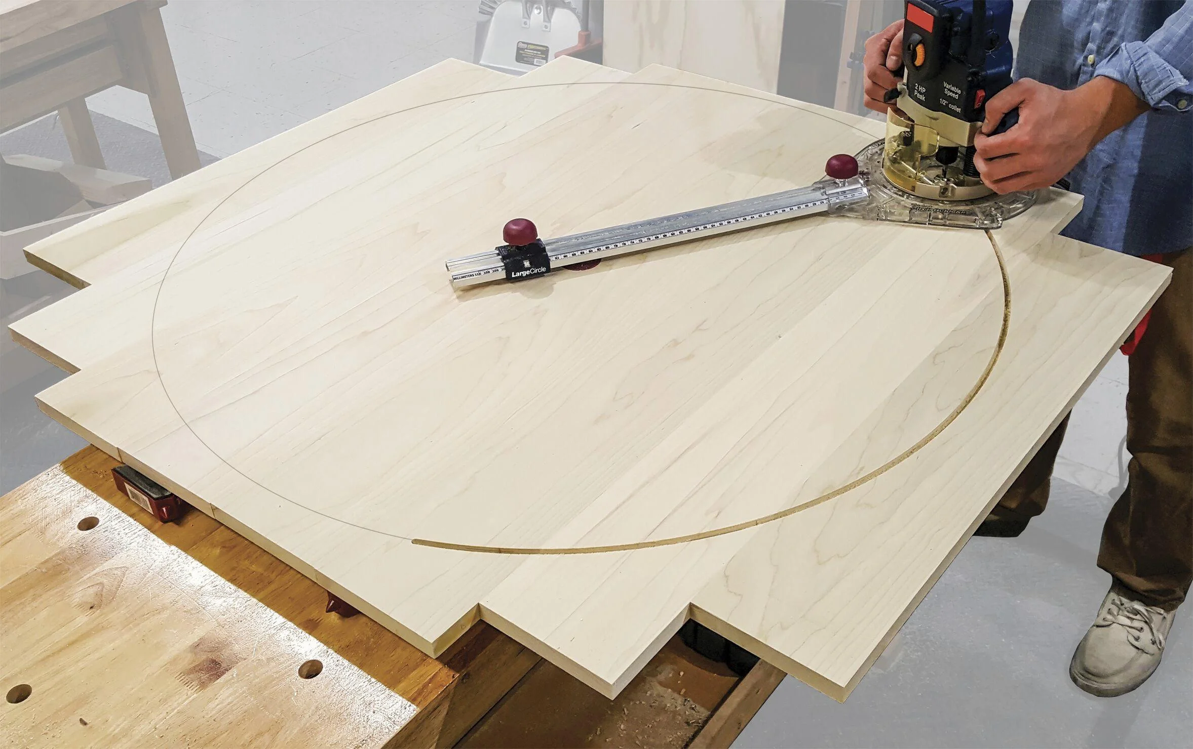 "CircleGuideKit" Fräszirkel für Oberfräsen - 2