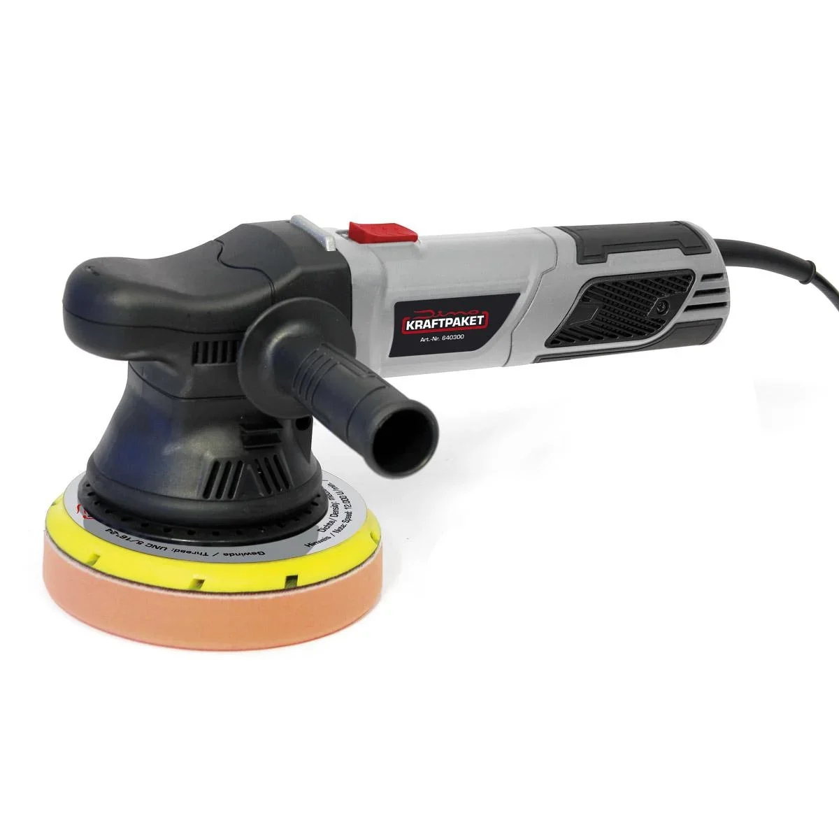 Exzenter Poliermaschine - 900 Watt - 15 mm Hub - im XXL Set - 6