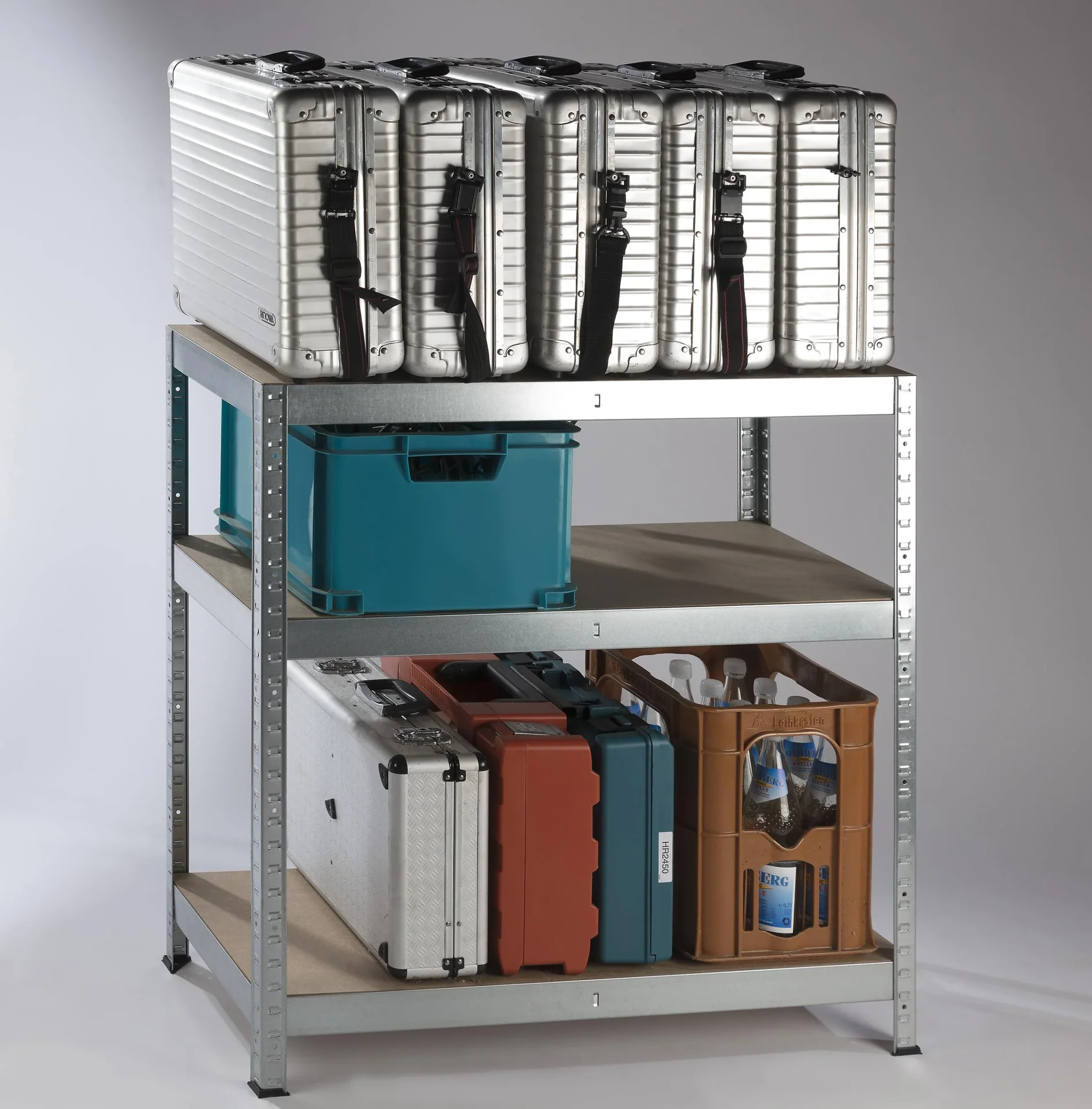 Lagerregal, 525 kg Tragkraft, 90 x 90 x 40 cm - 3