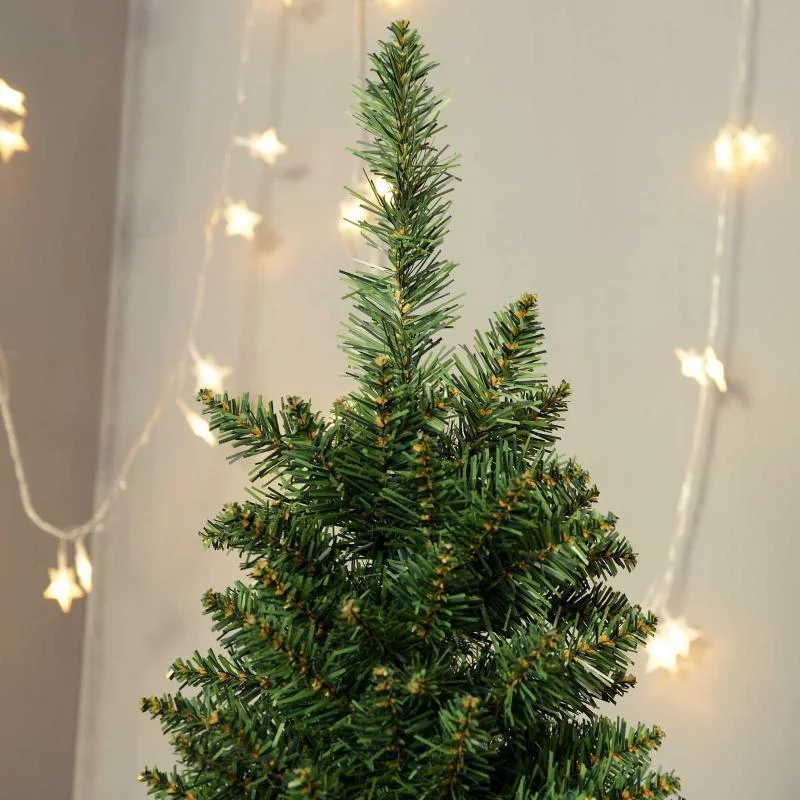 Weihnachtsbaum Tannenbaum mit Kunststoffständer 499 Spitzen PVC Grün Ø60 x 210 cm - 2