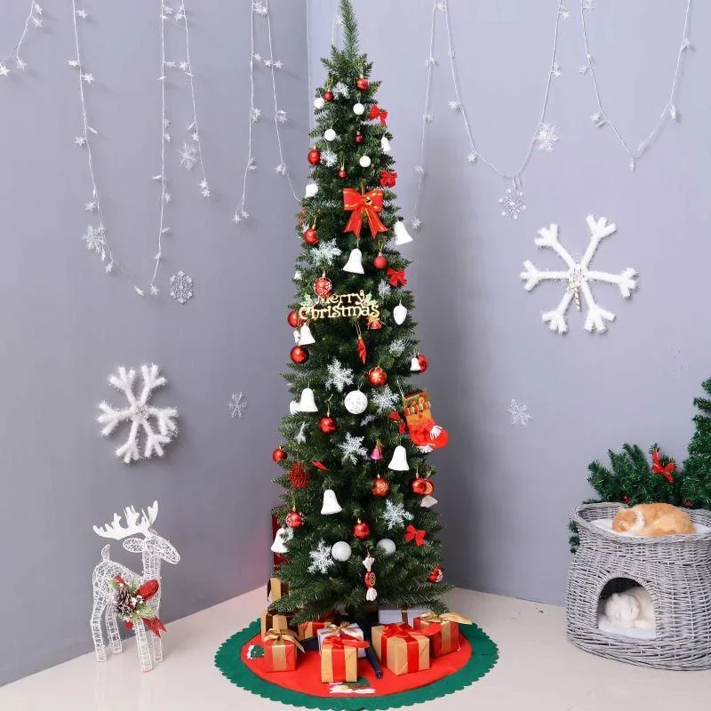 Weihnachtsbaum Tannenbaum mit Kunststoffständer 499 Spitzen PVC Grün Ø60 x 210 cm - 3