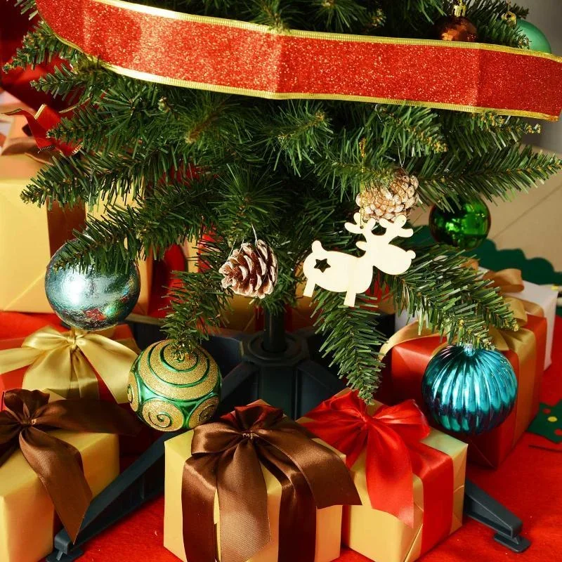 Weihnachtsbaum Tannenbaum mit Kunststoffständer 499 Spitzen PVC Grün Ø60 x 210 cm - 6