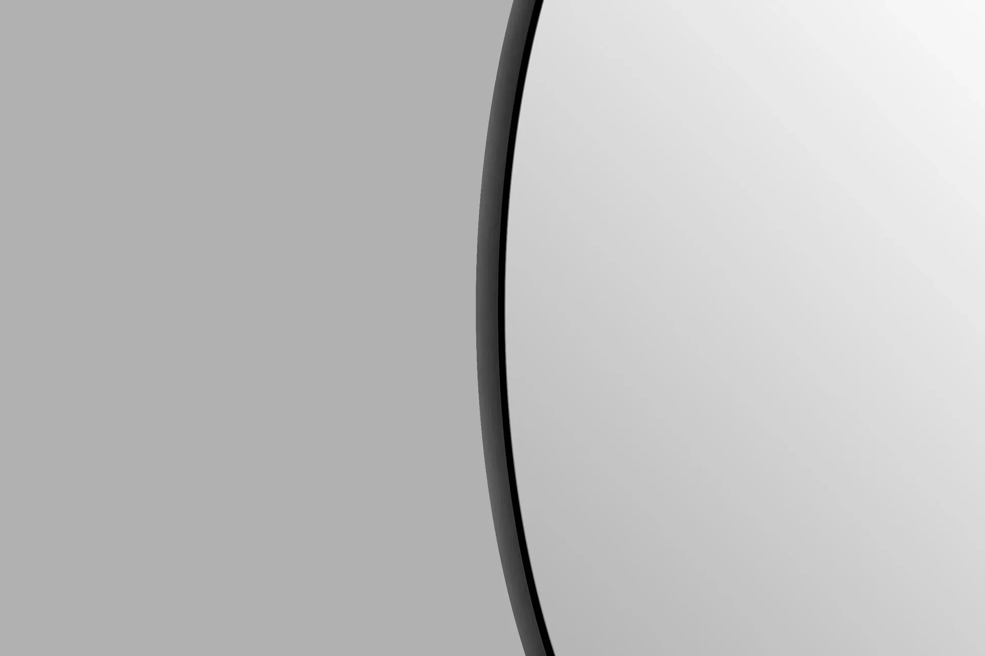 Dekorativer Wandspiegel "Black OROS" - matt Ø 100 cm - hochwertiger robuster Aluminiumrahmen in schwarz matt - 3