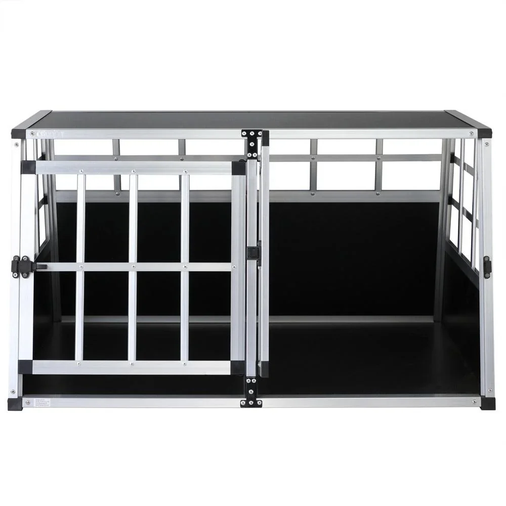 Hundetransportbox XL 98x70x51cm Aluminium - 2