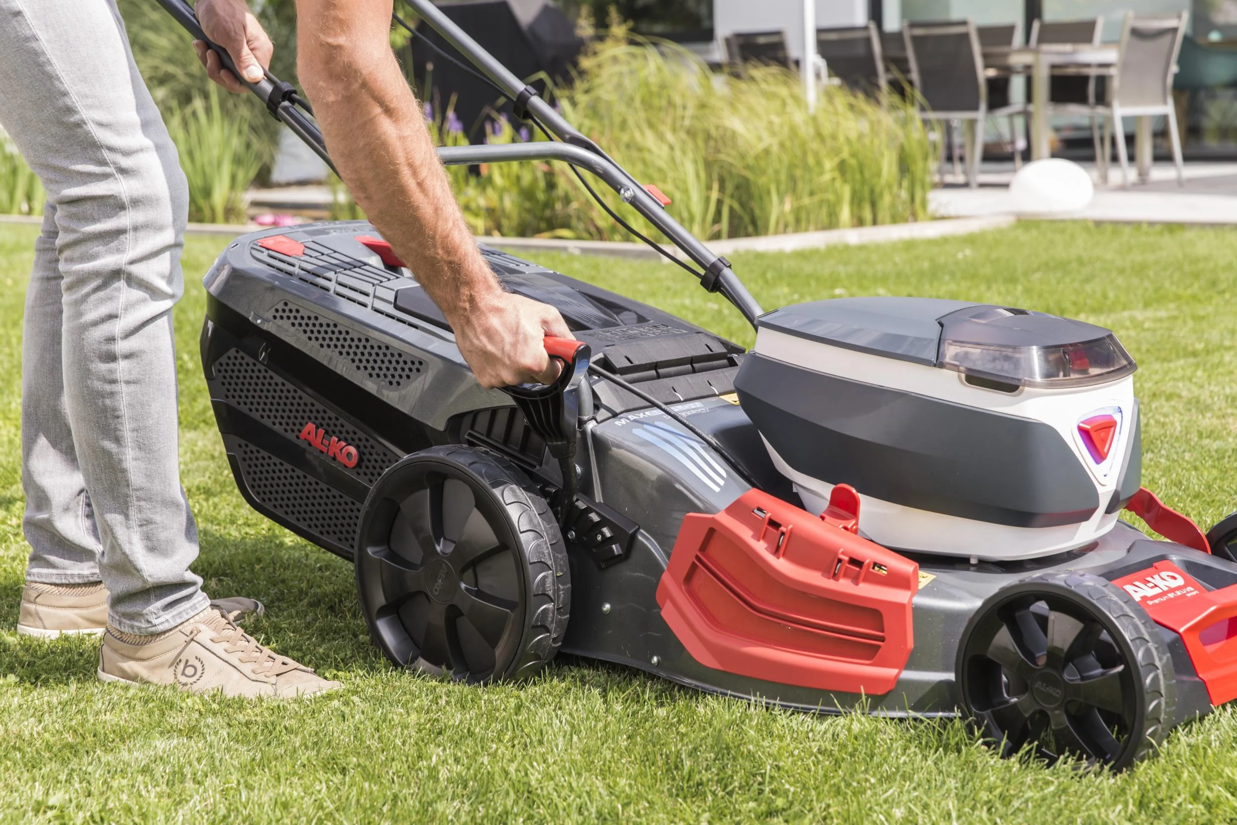 36 V ENERGY FLEX Akku-Rasenmäher 512 Li VS-W Premium - inkl. 2 Akku und Ladegerät - 9