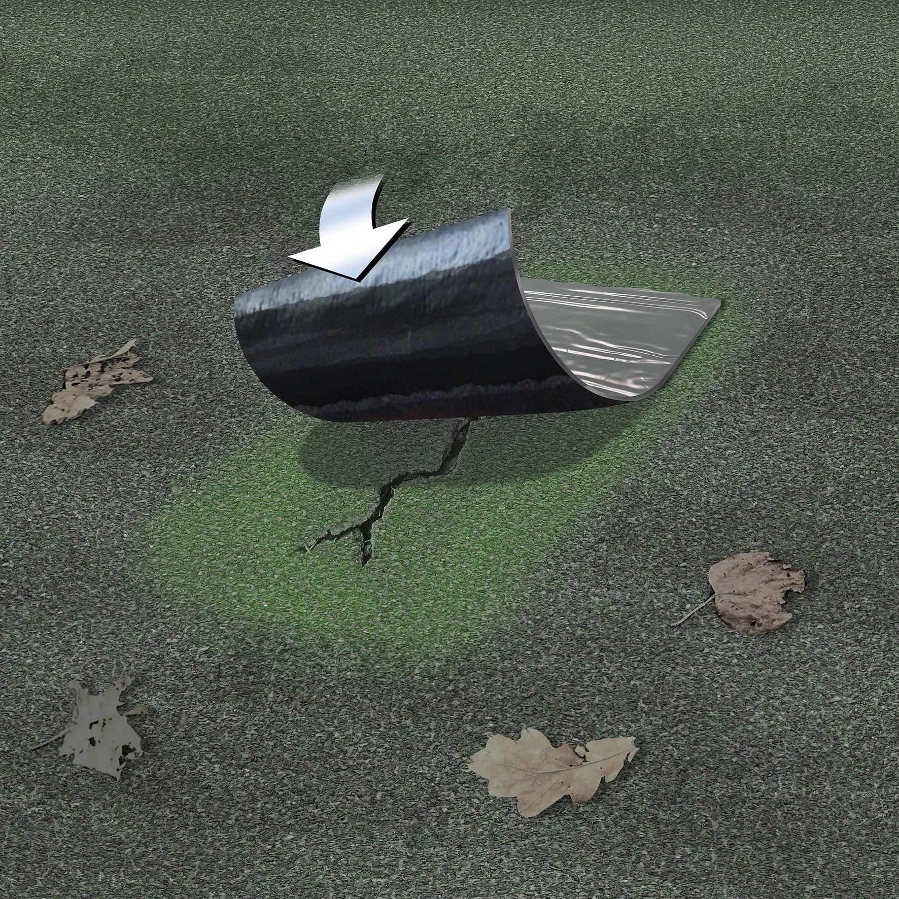 Dach-Pflaster anthrazit - 5