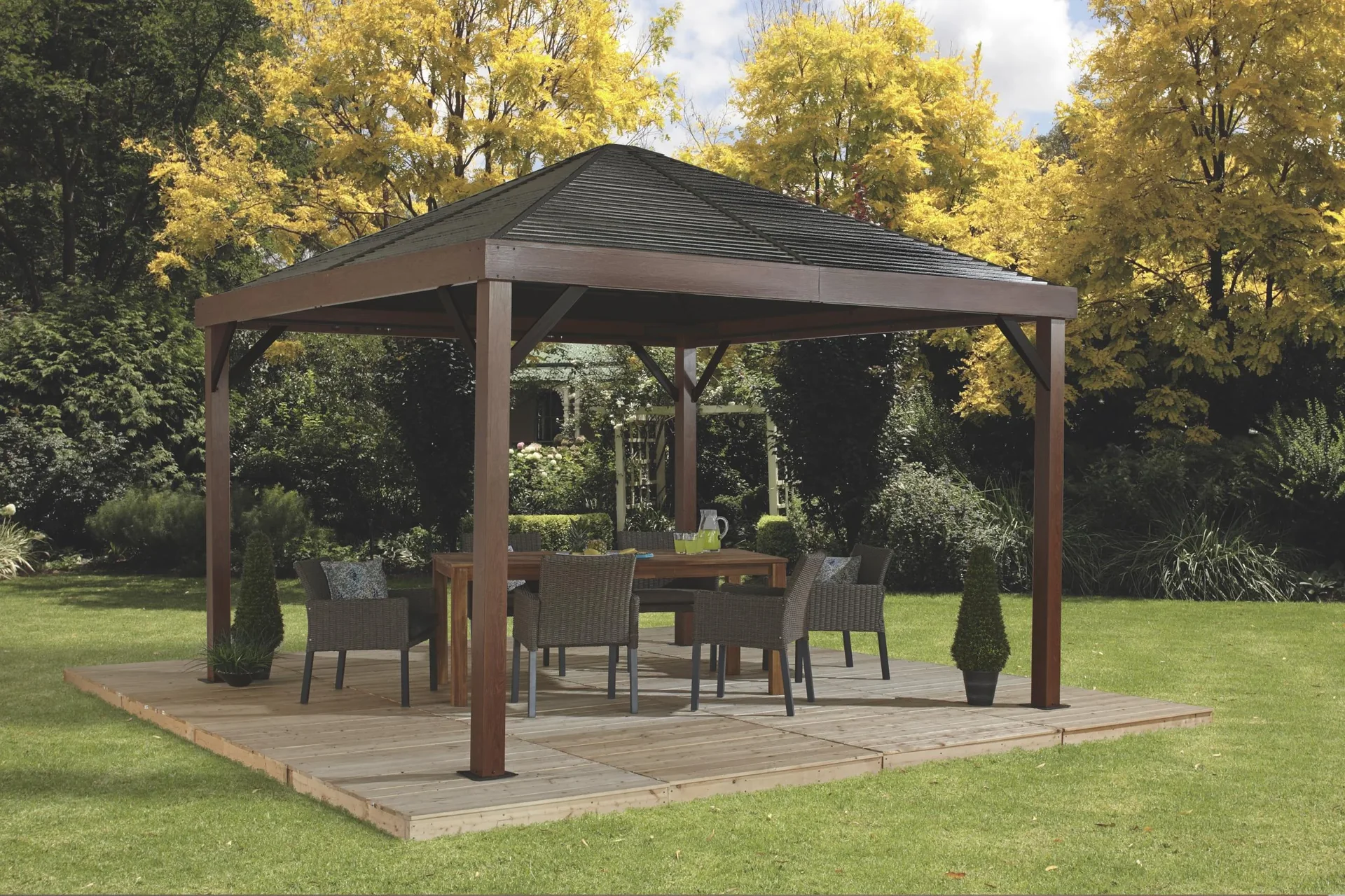 Pavillon Valencia 12 x 12 Holz-Edition - 6