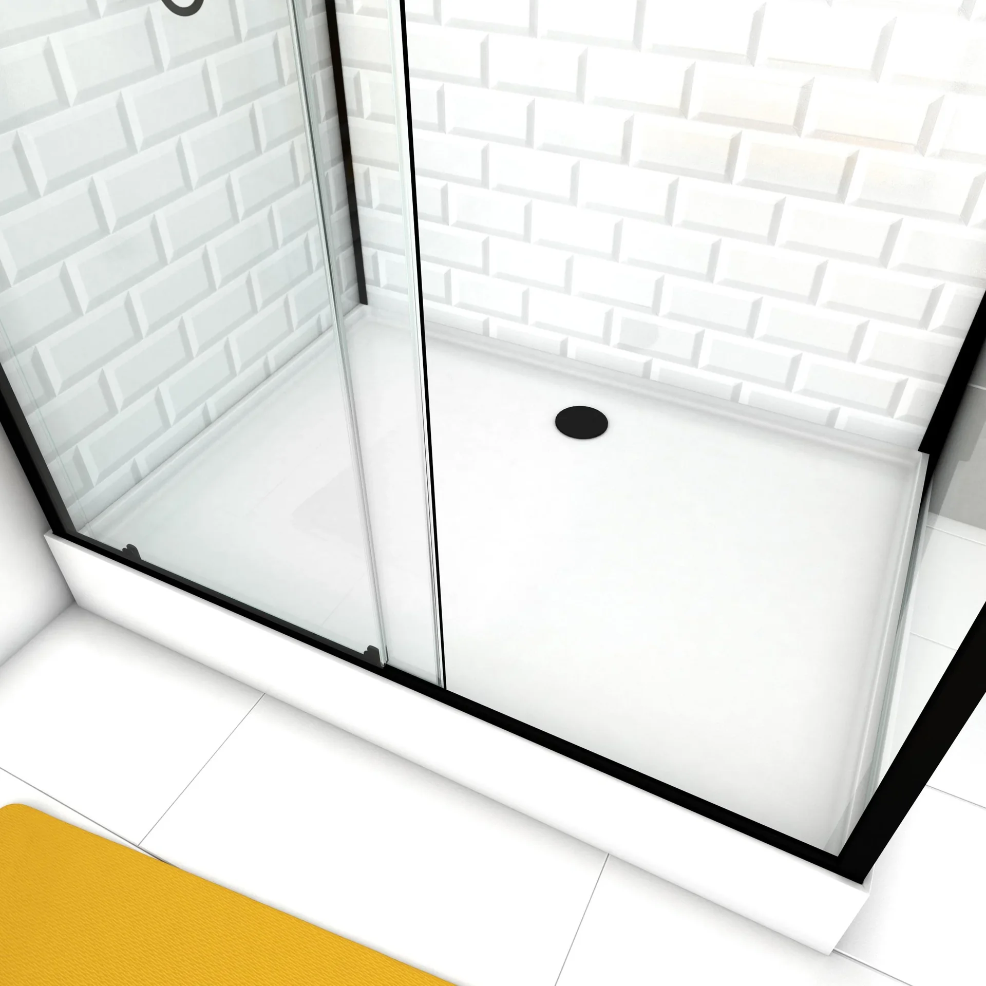 Komplettdusche "White Stone" 80 x 110 x 230 cm - 1