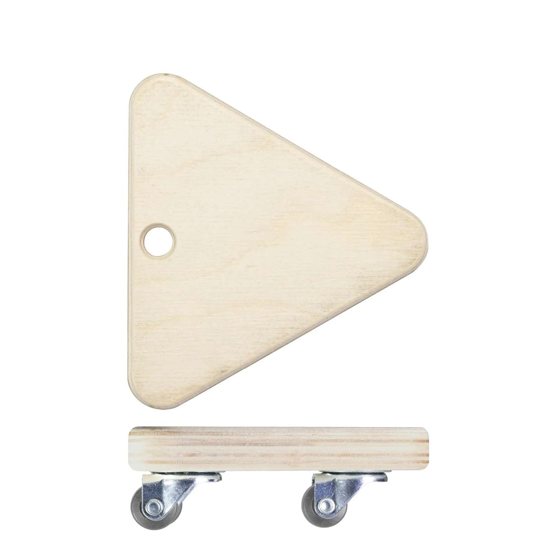 Transporthilfe MM 1313, 14 x 14 x 14 x 4,5 mm, softe Rollen Ø 20 mm, Multiplexplatte Birke FSC®, Tragkraft 100 kg - 0