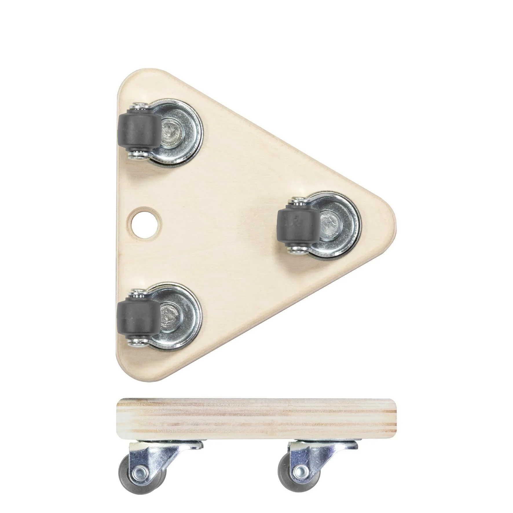 Transporthilfe MM 1313, 14 x 14 x 14 x 4,5 mm, softe Rollen Ø 20 mm, Multiplexplatte Birke FSC®, Tragkraft 100 kg - 3