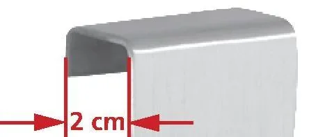 Tür-Doppelhaken, 2er Set, Edelstahl matt - 0