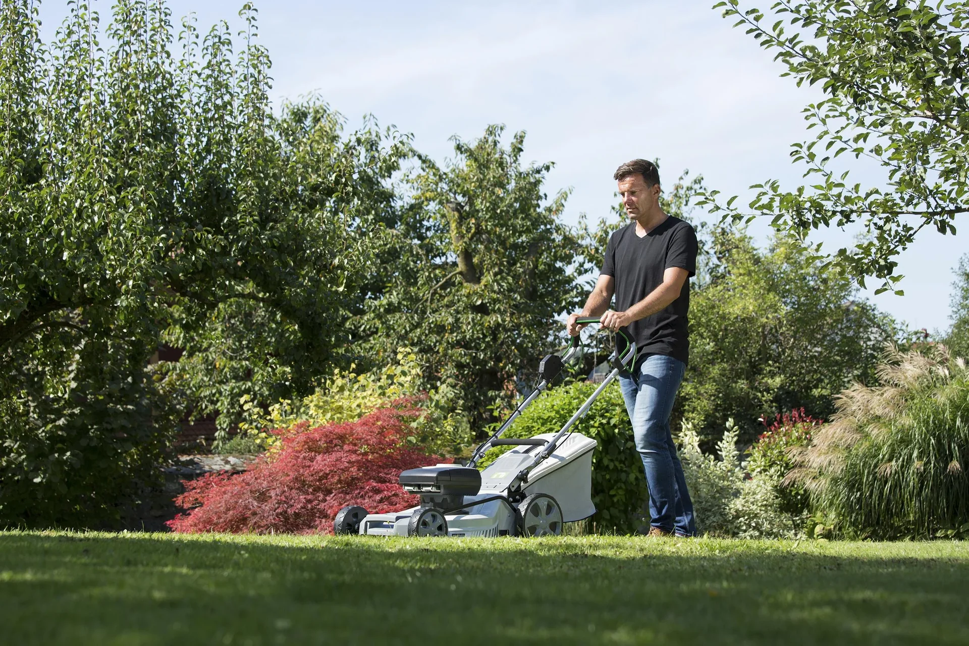 Akku Rasenmäher GM ARM 4046S Schnittbreite 46 cm - inklusive 2 Akkus und Ladegerät. - 0