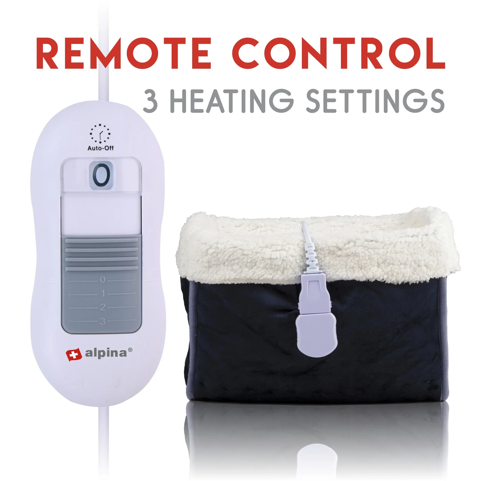 Elektrischer Fußwärmer, dunkelgrau - 4