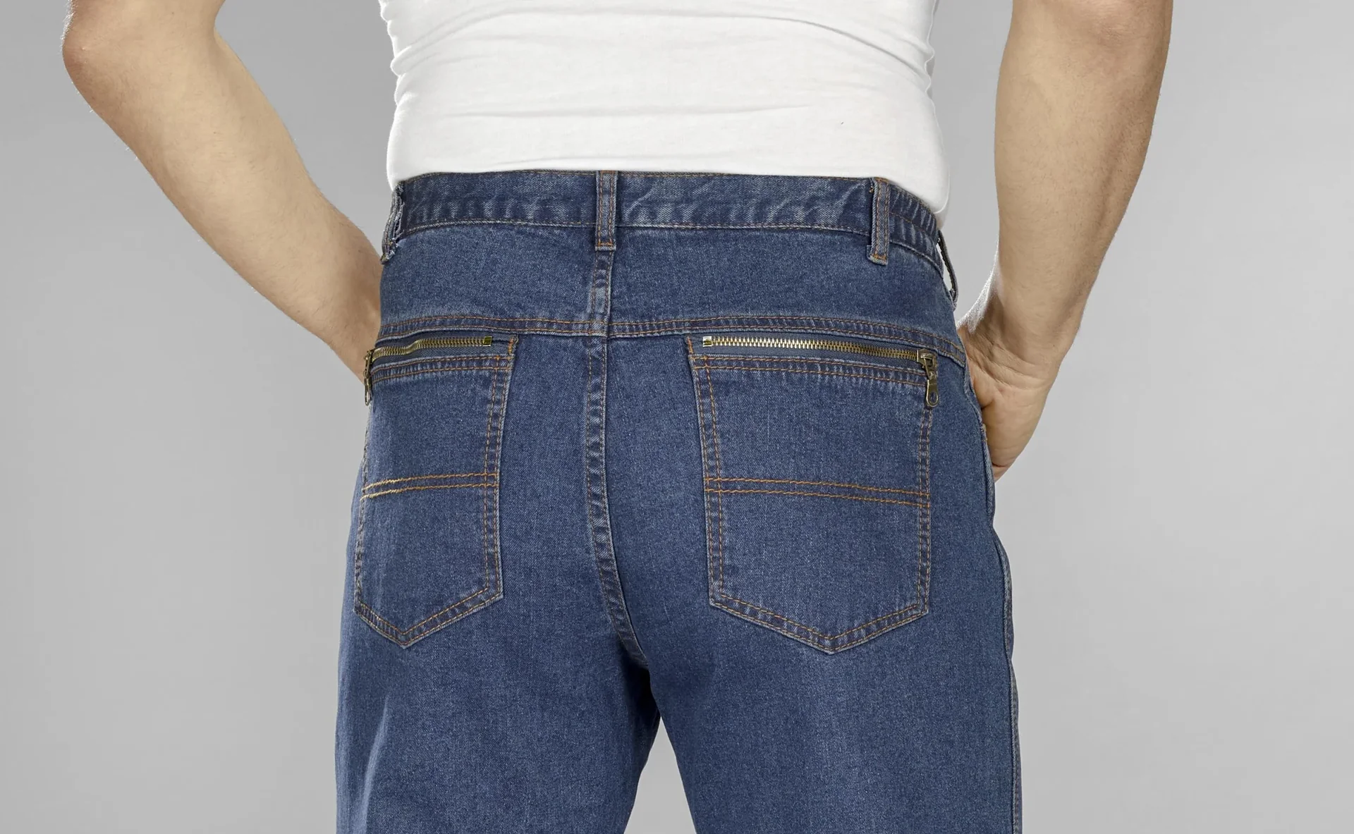 Extraleichte Reisejeans, Farbe blue stone, Gr.27 - 6